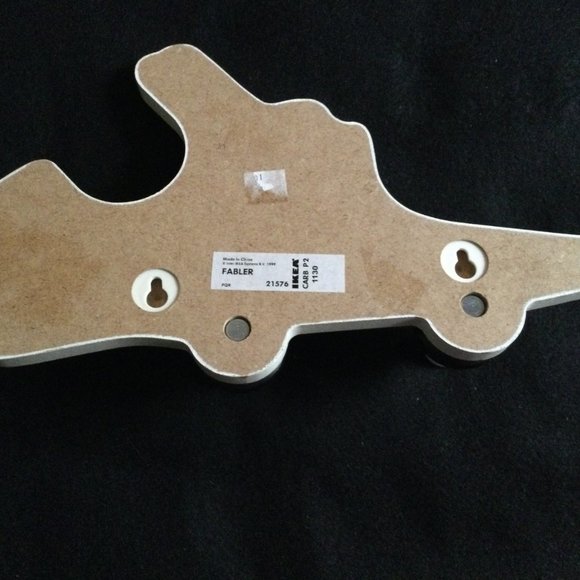 IKEA Fabler Kids Decor Wall Hook Hanger Easter Bunny Rabbit Carrot Race Car 1999 - Picture 3 of 3